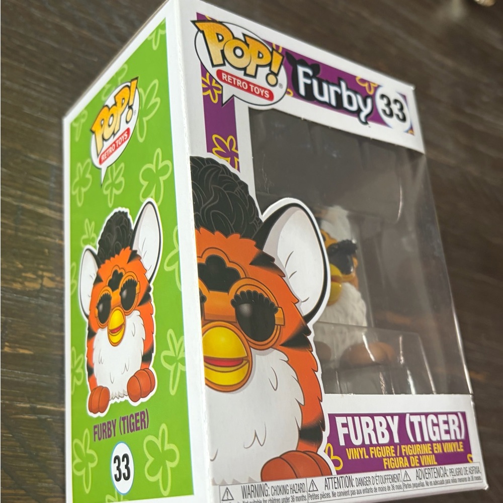 Funko Furby (Tiger) Vinyl Figure - Orange & White - Picture 2 of 5